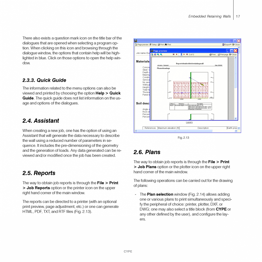 Pagina 17 - Ziduri de sprijin - Manual de utilizare CYPE Instructiuni montaj, utilizare Engleza...