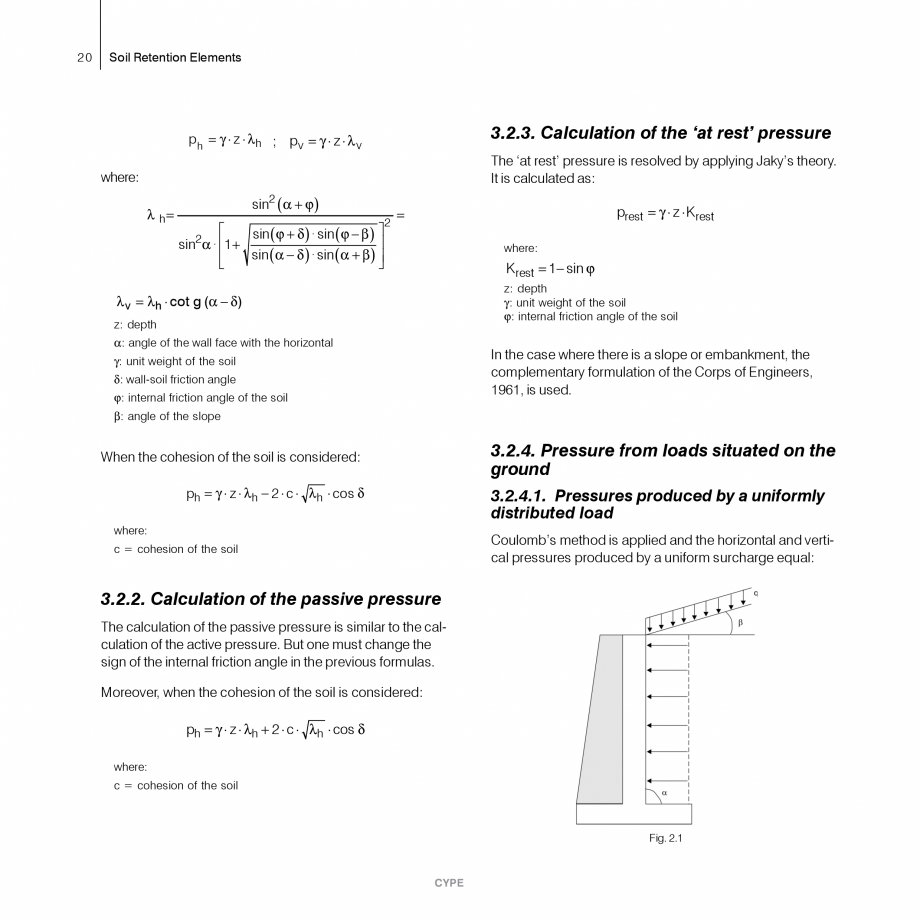 Pagina 20-Ziduri de sprijin - Manual de utilizare CYPE Instructiuni montaj, utilizare Engleza cal slenderness,...
