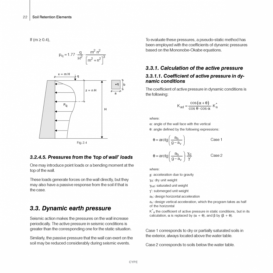 Pagina 22-Ziduri de sprijin - Manual de utilizare CYPE Instructiuni montaj, utilizare Engleza y phases with...