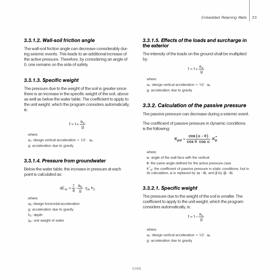 Pagina 23-Ziduri de sprijin - Manual de utilizare CYPE Instructiuni montaj, utilizare Engleza ere is the...