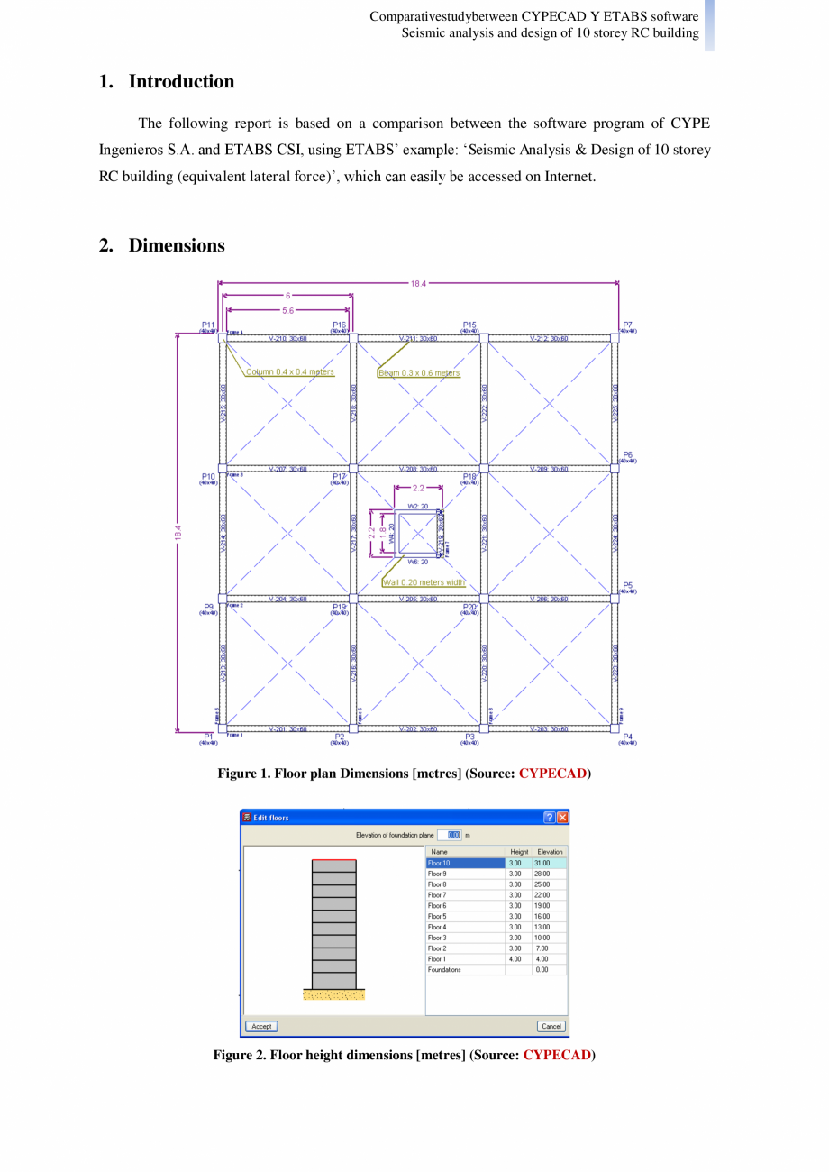 Pagina 2 - Studiu comparativ Cypecad vs. Etabs - Analiza seismica si design-ul unei cladiri cu 10...