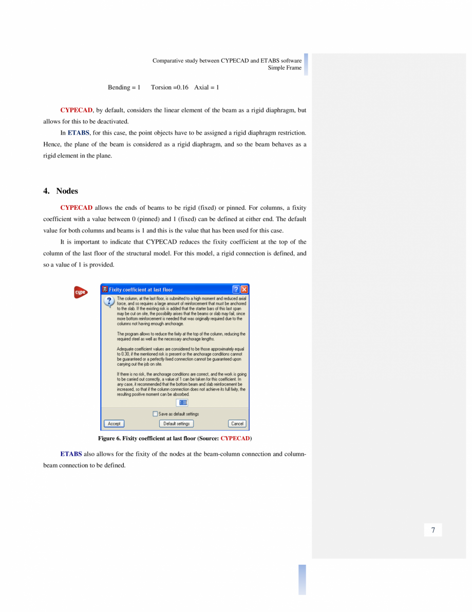 Pagina 7-Studiu comparativ Cypecad vs. Etabs CYPE Catalog, brosura Engleza e.

4. Nodes
CYPECAD allows the...