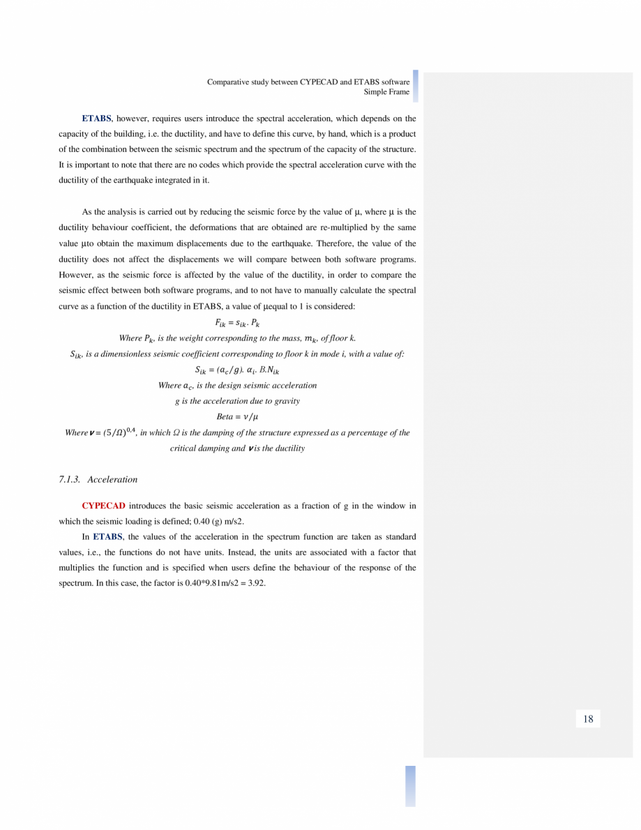 Pagina 18 - Studiu comparativ Cypecad vs. Etabs CYPE Catalog, brosura Engleza esponding to the mass,...