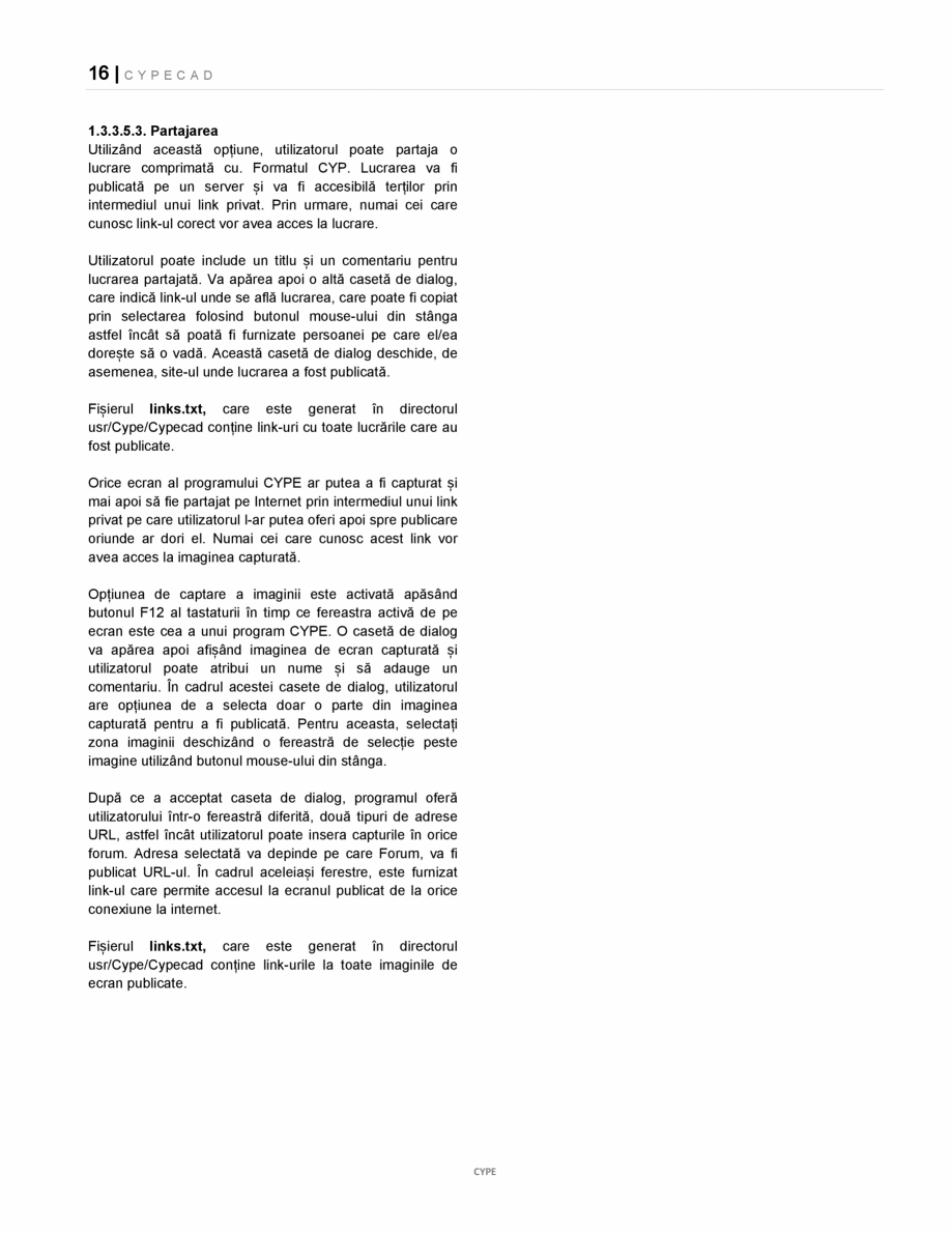 Pagina 16-Manual de utilizare CYPE CAD CYPE CYPECAD Instructiuni montaj, utilizare Romana in diferite...