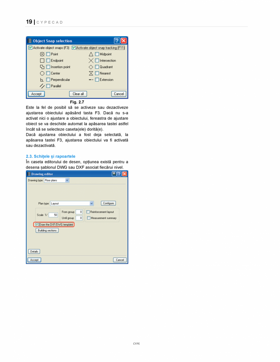 Pagina 19-Manual de utilizare CYPE CAD CYPE CYPECAD Instructiuni montaj, utilizare Romana ui.
Explicațiile...