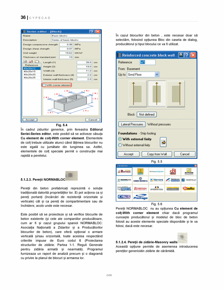 Pagina 36-Manual de utilizare CYPE CAD CYPE CYPECAD Instructiuni montaj, utilizare Romana  cu
scara și...