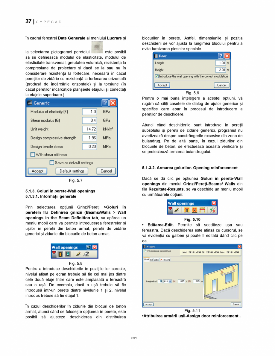Pagina 37-Manual de utilizare CYPE CAD CYPE CYPECAD Instructiuni montaj, utilizare Romana e și scalare, sau...