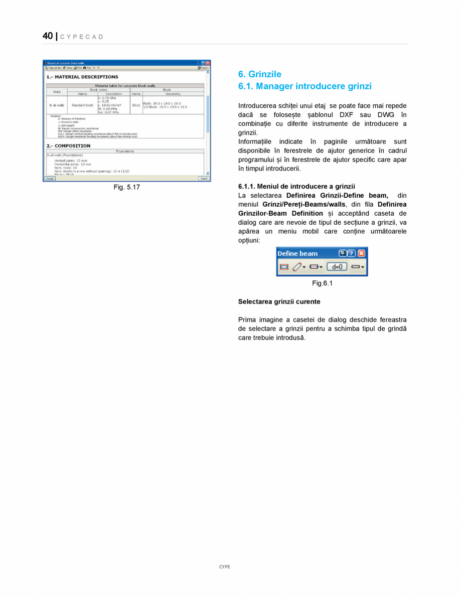 Pagina 40-Manual de utilizare CYPE CAD CYPE CYPECAD Instructiuni montaj, utilizare Romana le care conțin mai ...