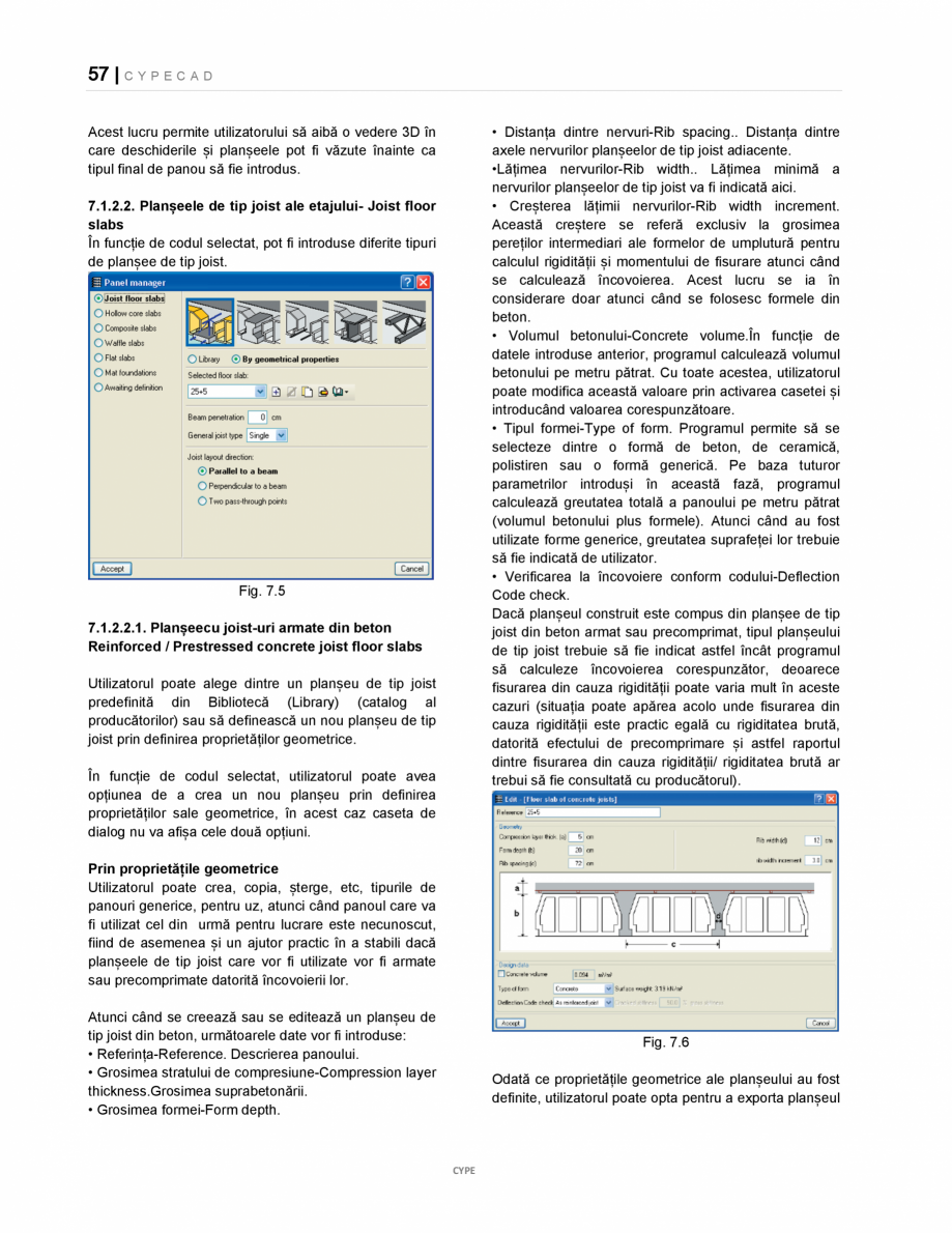 Pagina 57-Manual de utilizare CYPE CAD CYPE CYPECAD Instructiuni montaj, utilizare Romana strând poziția...