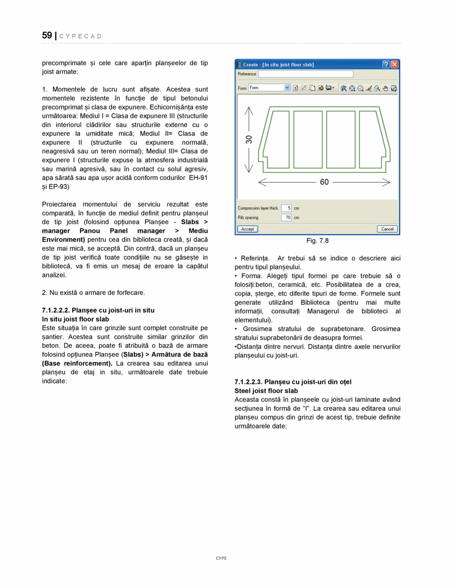 Pagina 59-Manual de utilizare CYPE CAD CYPE CYPECAD Instructiuni montaj, utilizare Romana i final, urmat, în...
