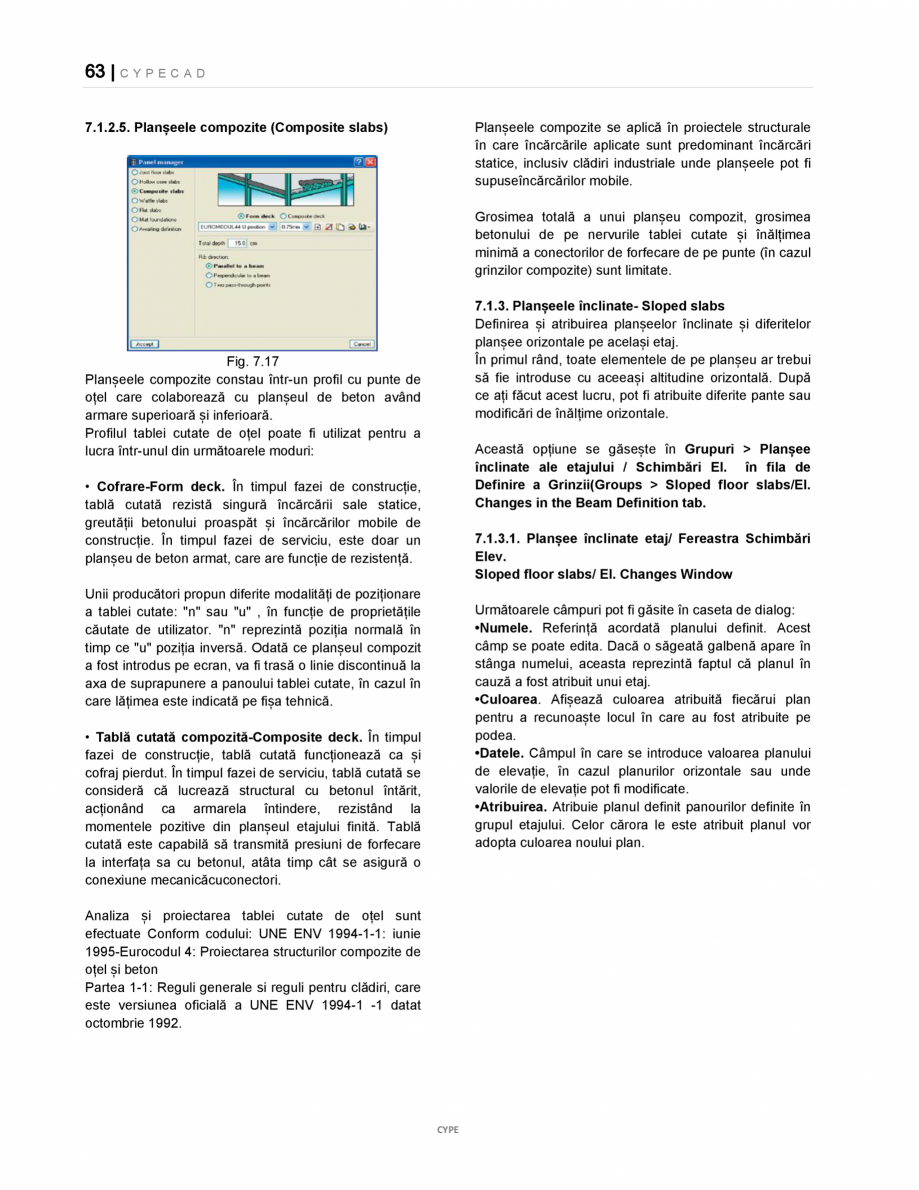 Pagina 63-Manual de utilizare CYPE CAD CYPE CYPECAD Instructiuni montaj, utilizare Romana nd acronime, ale...