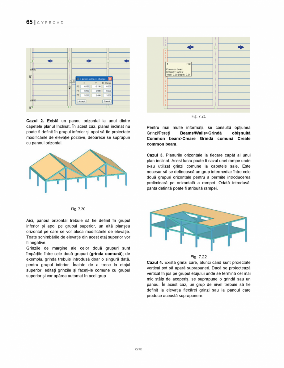 Pagina 65-Manual de utilizare CYPE CAD CYPE CYPECAD Instructiuni montaj, utilizare Romana ecât secțiunea...