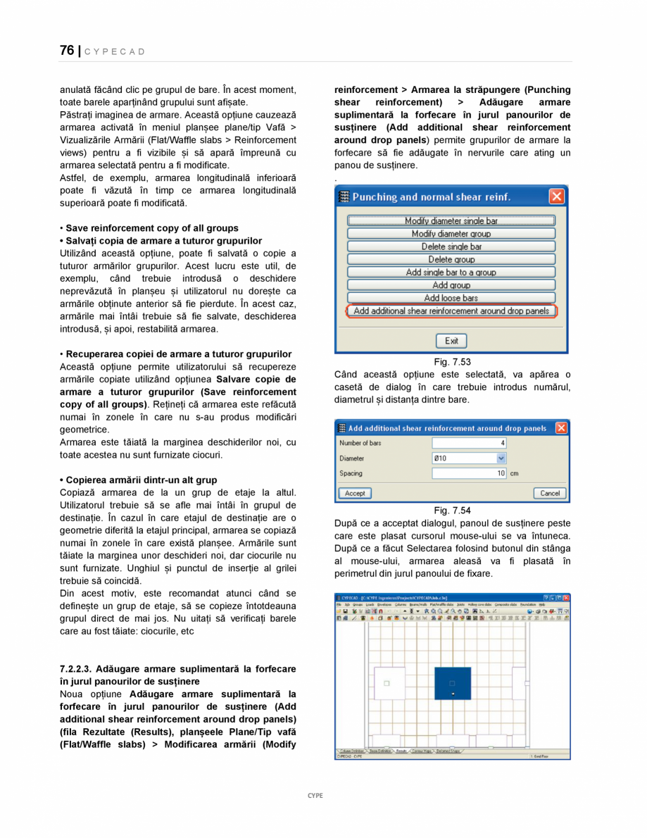 Pagina 76-Manual de utilizare CYPE CAD CYPE CYPECAD Instructiuni montaj, utilizare Romana nța la
compresiune ...