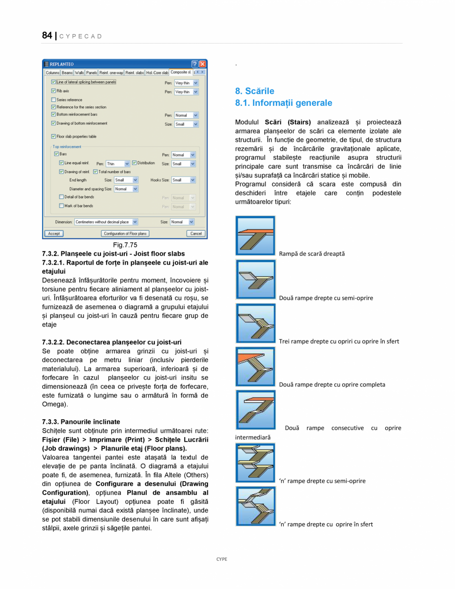 Pagina 84-Manual de utilizare CYPE CAD CYPE CYPECAD Instructiuni montaj, utilizare Romana în ferestrele de...
