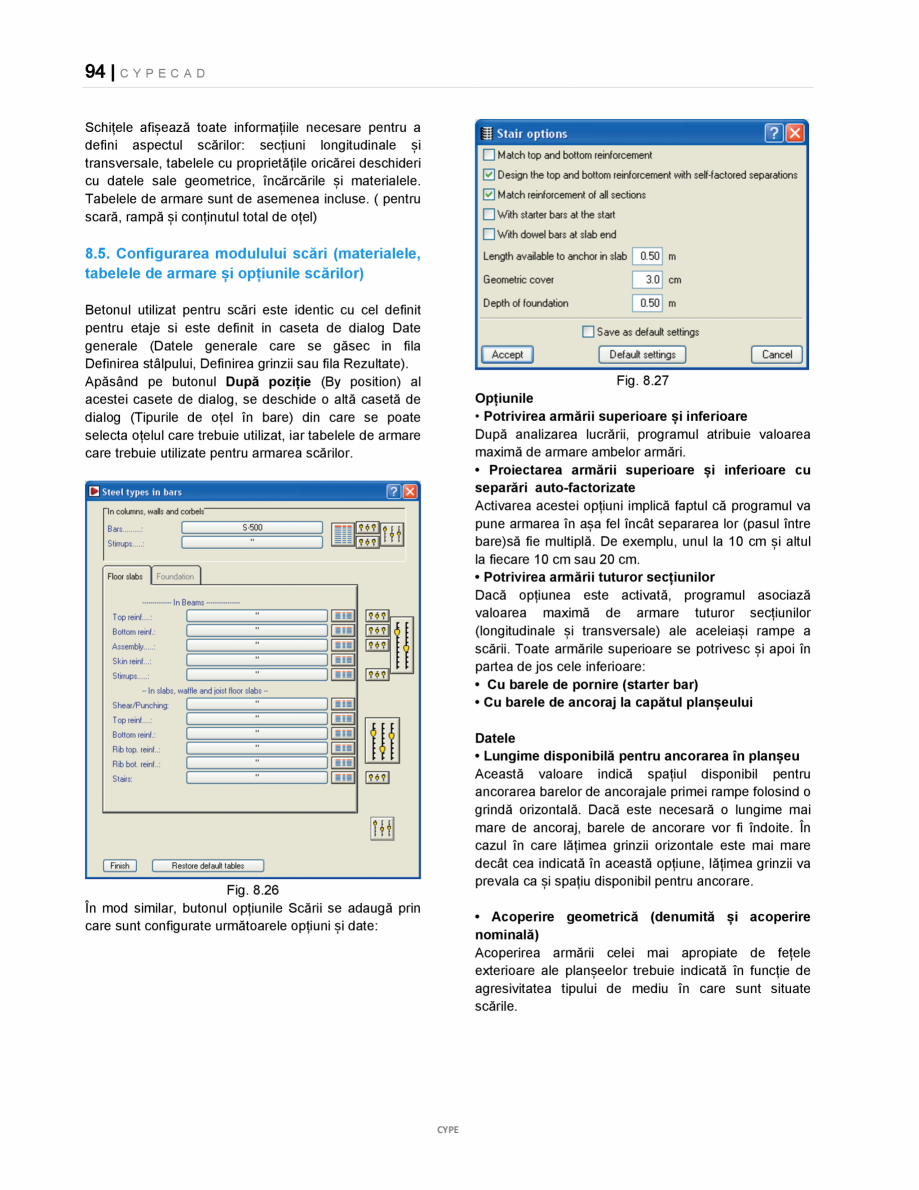 Pagina 94-Manual de utilizare CYPE CAD CYPE CYPECAD Instructiuni montaj, utilizare Romana i orizontale...