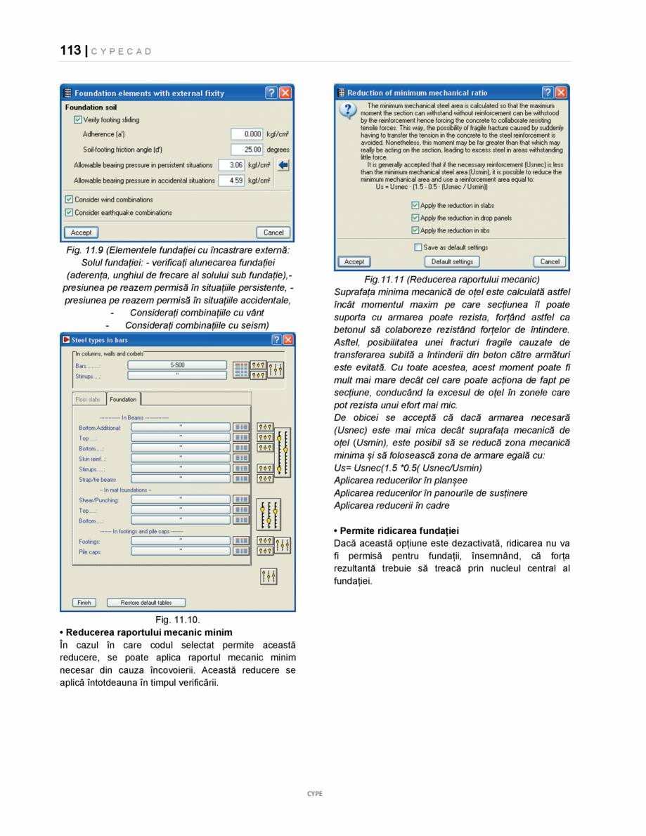 Pagina 113-Manual de utilizare CYPE CAD CYPE CYPECAD Instructiuni montaj, utilizare Romana D va proiecta doar...