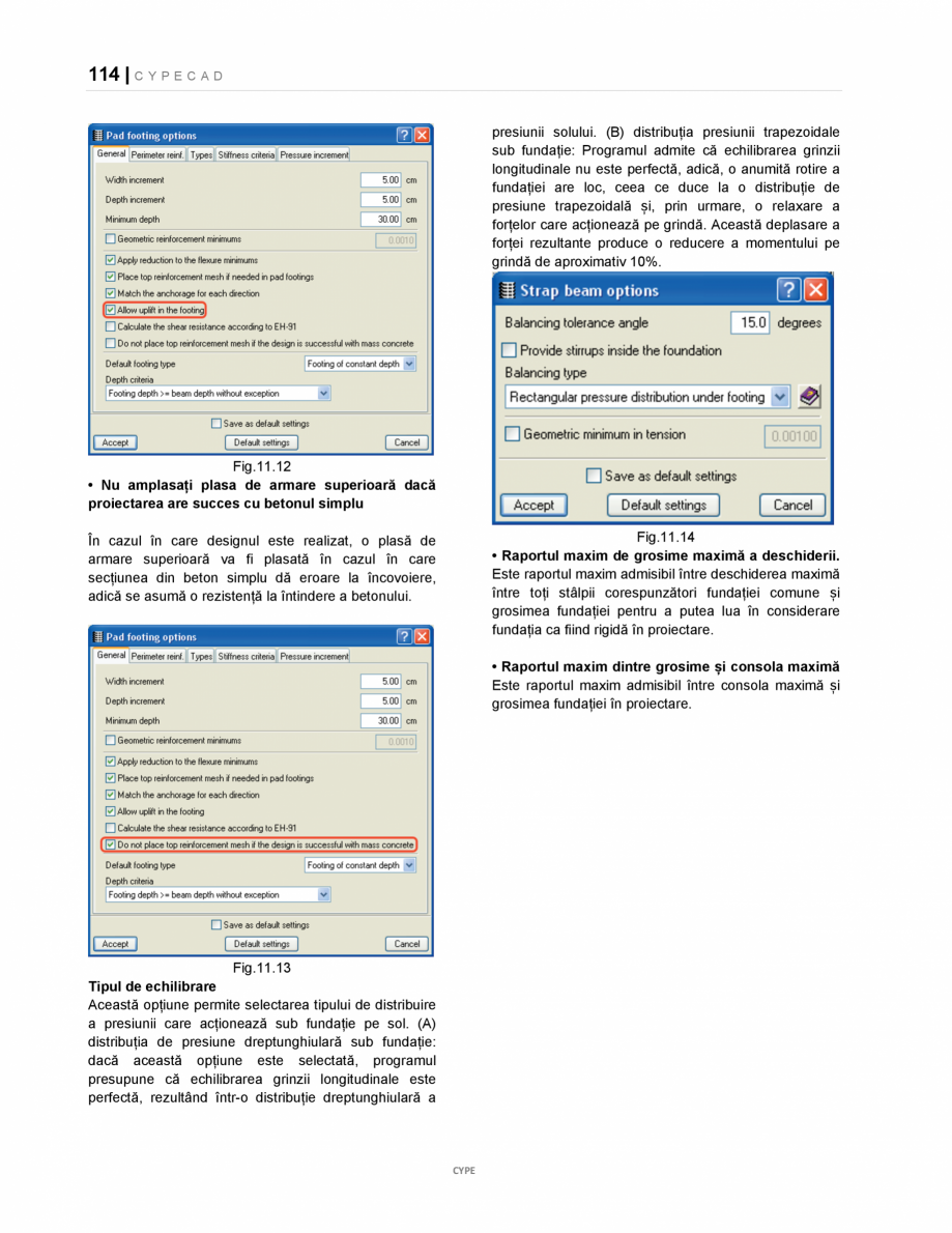 Pagina 114-Manual de utilizare CYPE CAD CYPE CYPECAD Instructiuni montaj, utilizare Romana ntru modificarea...