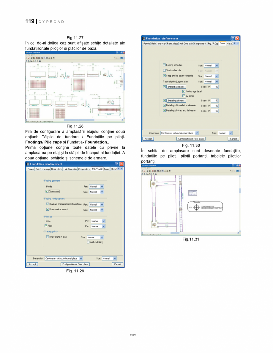 Pagina 119-Manual de utilizare CYPE CAD CYPE CYPECAD Instructiuni montaj, utilizare Romana  inițială; etajul ...