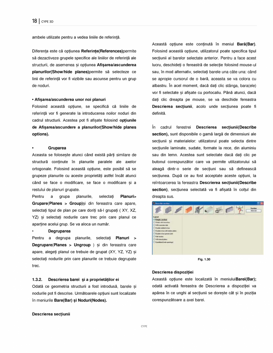 Pagina 18-Manual de utilizare CYPE 3D CYPE Instructiuni montaj, utilizare Romana egătură, separarea dintre...