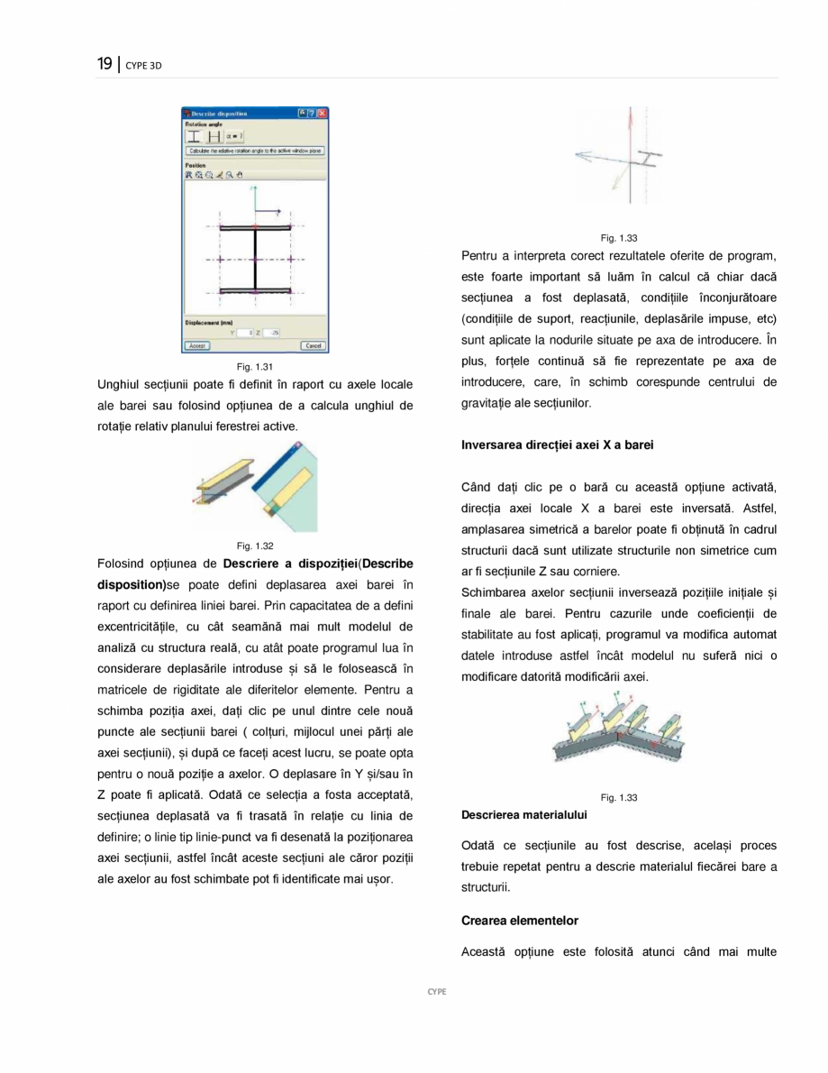 Pagina 19-Manual de utilizare CYPE 3D CYPE Instructiuni montaj, utilizare Romana 
opțiunea anterioară,...