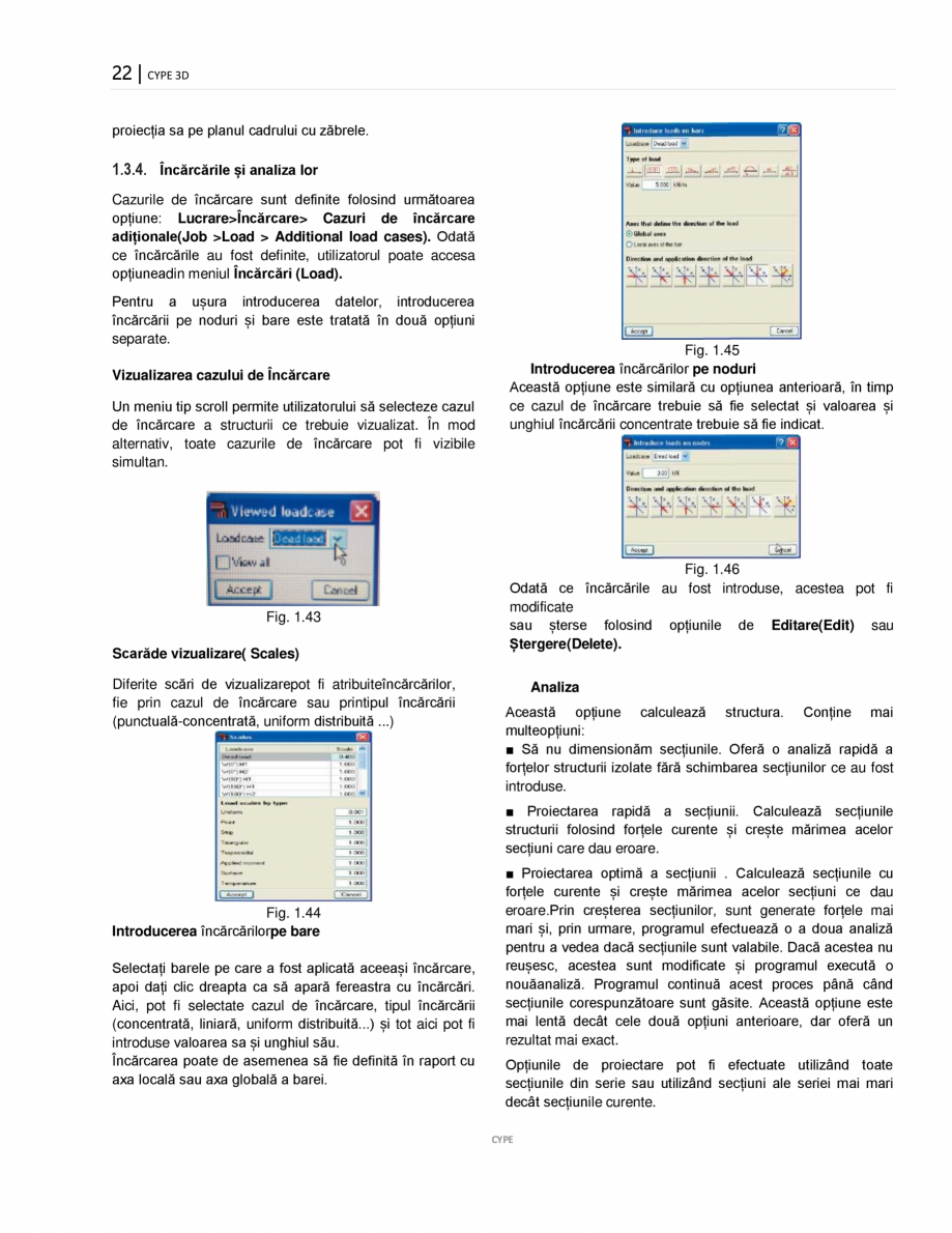 Pagina 22-Manual de utilizare CYPE 3D CYPE Instructiuni montaj, utilizare Romana afișat pe ecran....