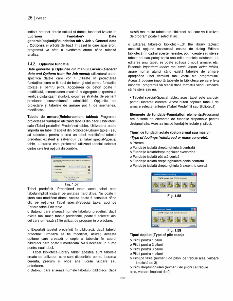 Pagina 26-Manual de utilizare CYPE 3D CYPE Instructiuni montaj, utilizare Romana > Descrierea Secțiunii(Bar ...