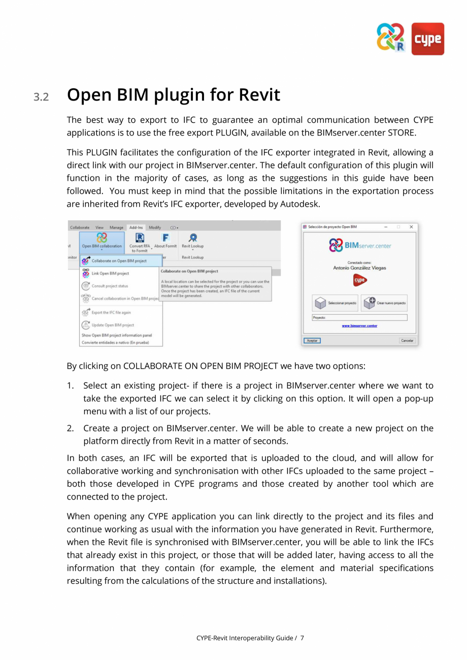 Pagina 7-Ghid de interoperabilitate CYPE - REVIT CYPE Catalog, brosura Engleza ructure
At CYPE we work so...
