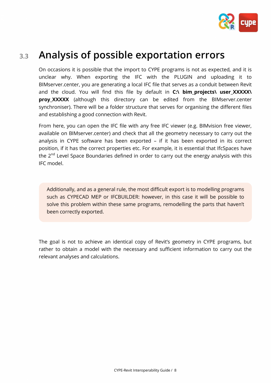 Pagina 8-Ghid de interoperabilitate CYPE - REVIT CYPE Catalog, brosura Engleza  attributes and dependencies...