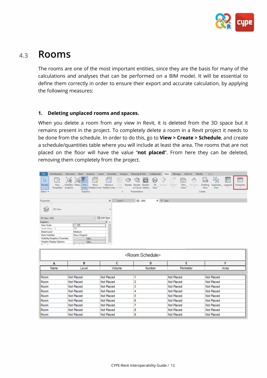 Pagina 12-Ghid de interoperabilitate CYPE - REVIT CYPE Catalog, brosura Engleza  model is the best way to...