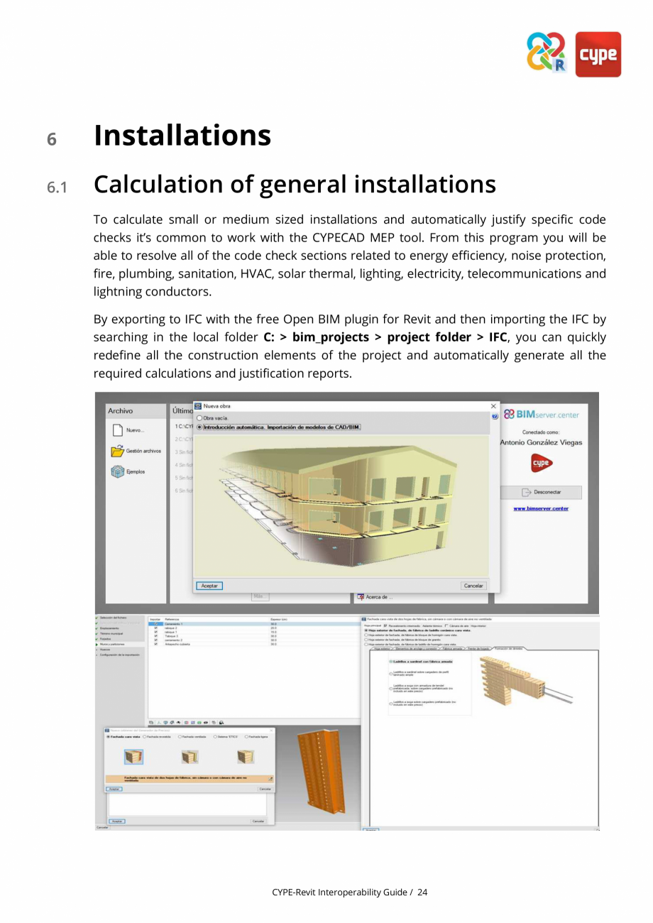 Pagina 24-Ghid de interoperabilitate CYPE - REVIT CYPE Catalog, brosura Engleza ER.

3.

It is recommended to ...