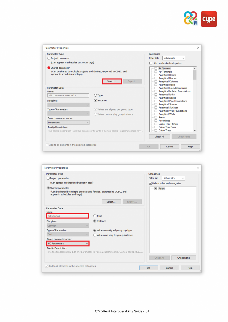 Pagina 31-Ghid de interoperabilitate CYPE - REVIT CYPE Catalog, brosura Engleza ulation and
automatic...