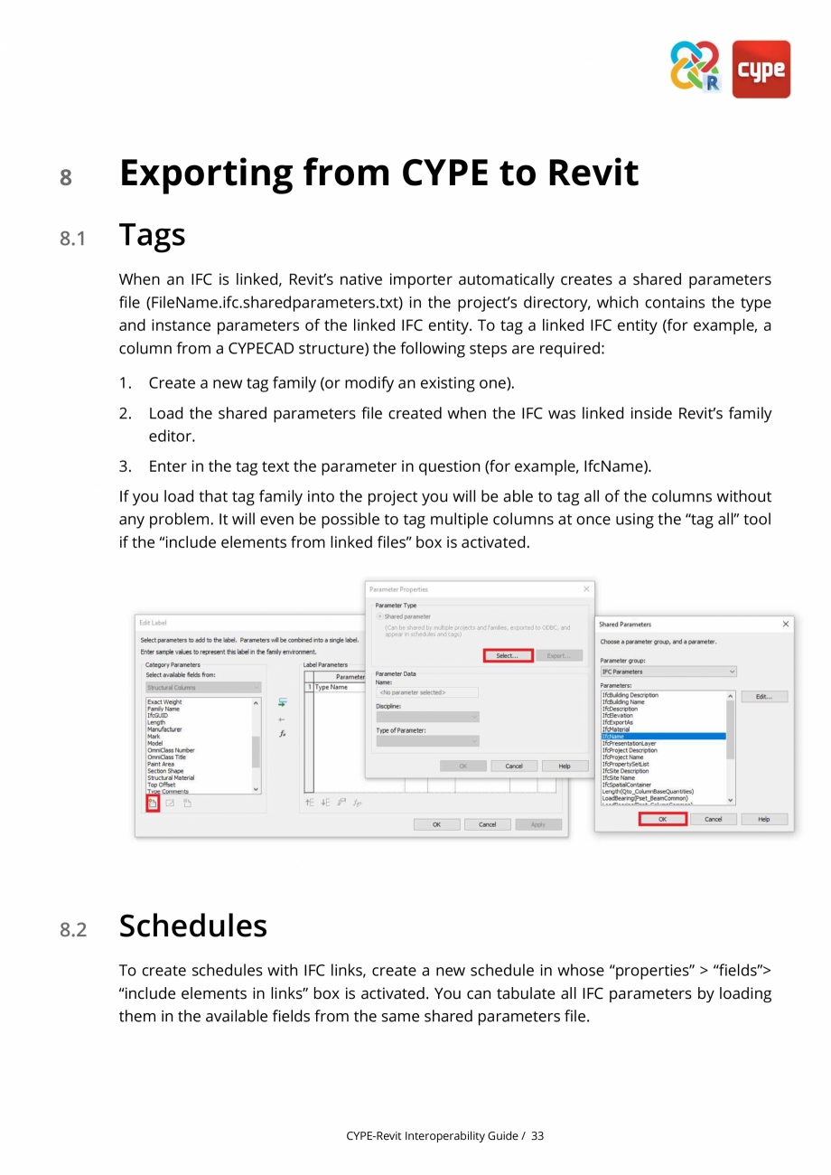 Pagina 33-Ghid de interoperabilitate CYPE - REVIT CYPE Catalog, brosura Engleza BIM workflow,
extend the...