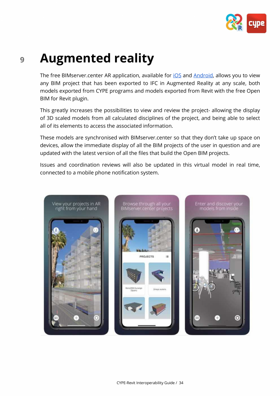Pagina 34-Ghid de interoperabilitate CYPE - REVIT CYPE Catalog, brosura Engleza  spaces
with their respective ...