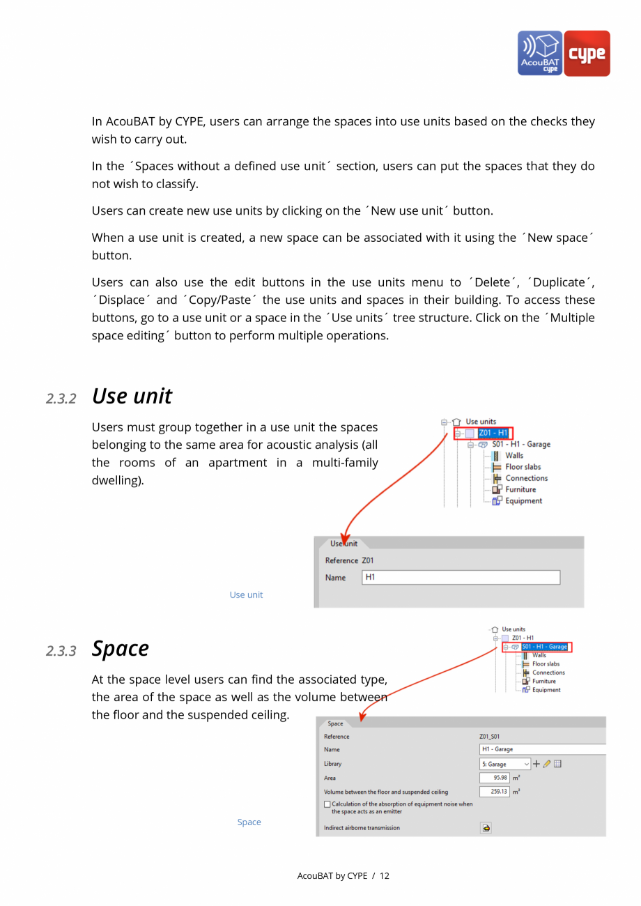 Pagina 12-AcouBAT by CYPE - Manual de utilizare CYPE Instructiuni montaj, utilizare Engleza irements.
...