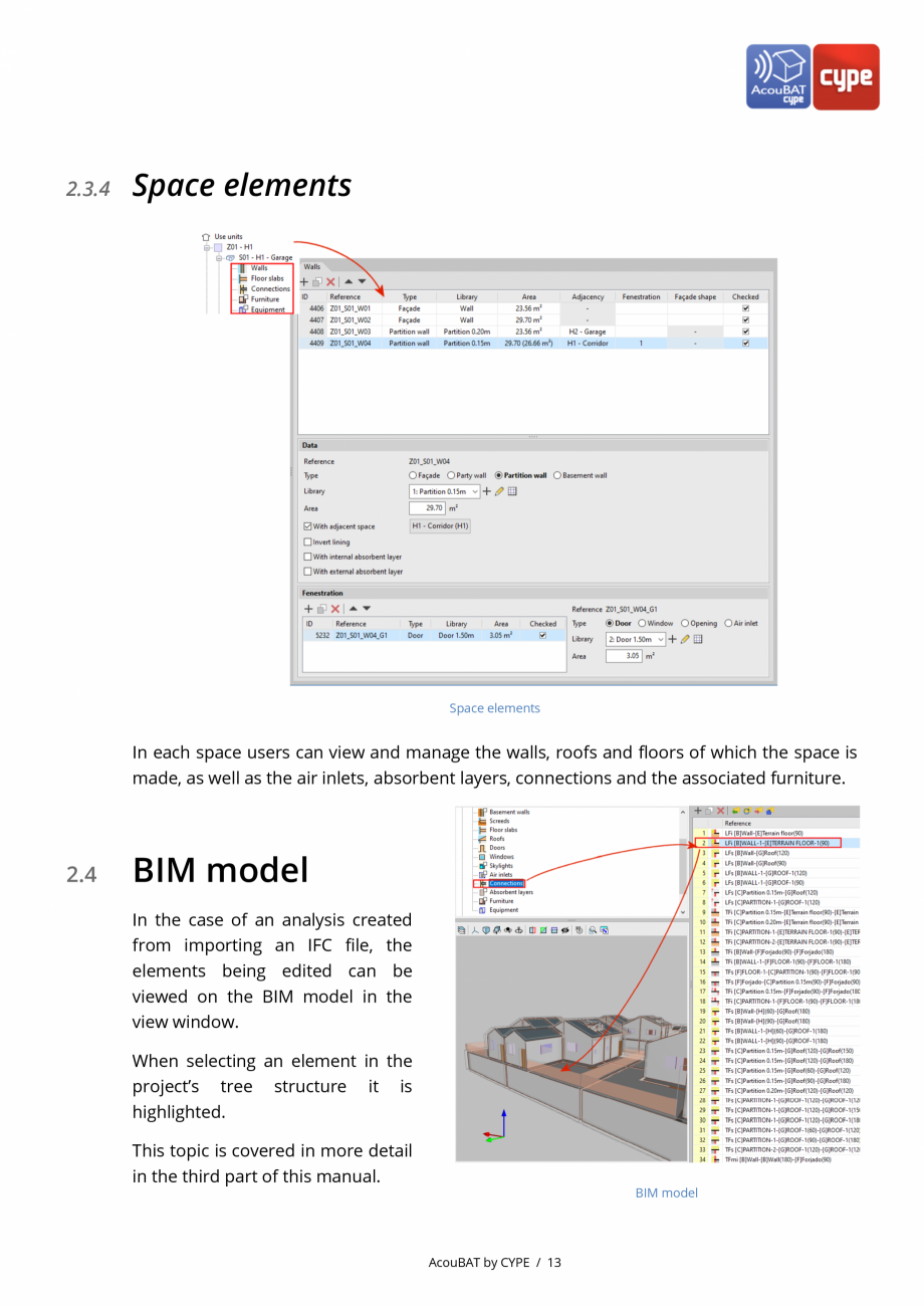 Pagina 13-AcouBAT by CYPE - Manual de utilizare CYPE Instructiuni montaj, utilizare Engleza s of the acoustic
...