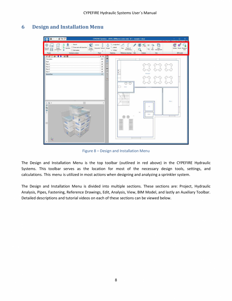 Pagina 10-CYPEFIRE Hydraulic Systems - Manual de utilizare CYPE Instructiuni montaj, utilizare Engleza ign...