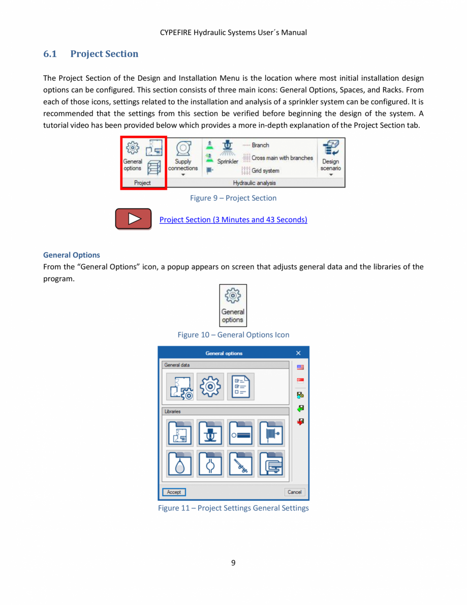 Pagina 11-CYPEFIRE Hydraulic Systems - Manual de utilizare CYPE Instructiuni montaj, utilizare Engleza sign...