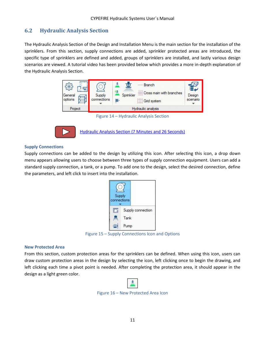 Pagina 13-CYPEFIRE Hydraulic Systems - Manual de utilizare CYPE Instructiuni montaj, utilizare Engleza h...