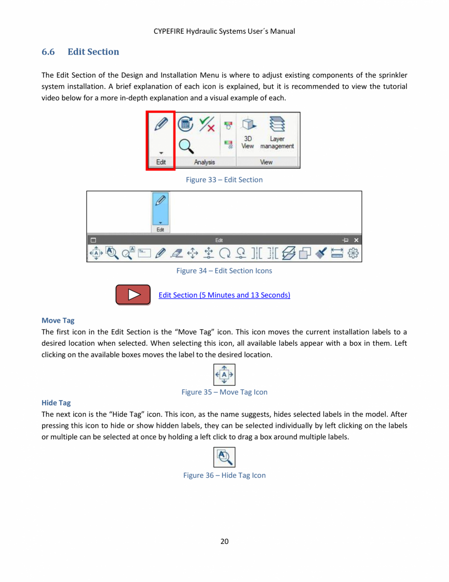 Pagina 22-CYPEFIRE Hydraulic Systems - Manual de utilizare CYPE Instructiuni montaj, utilizare Engleza ve the ...