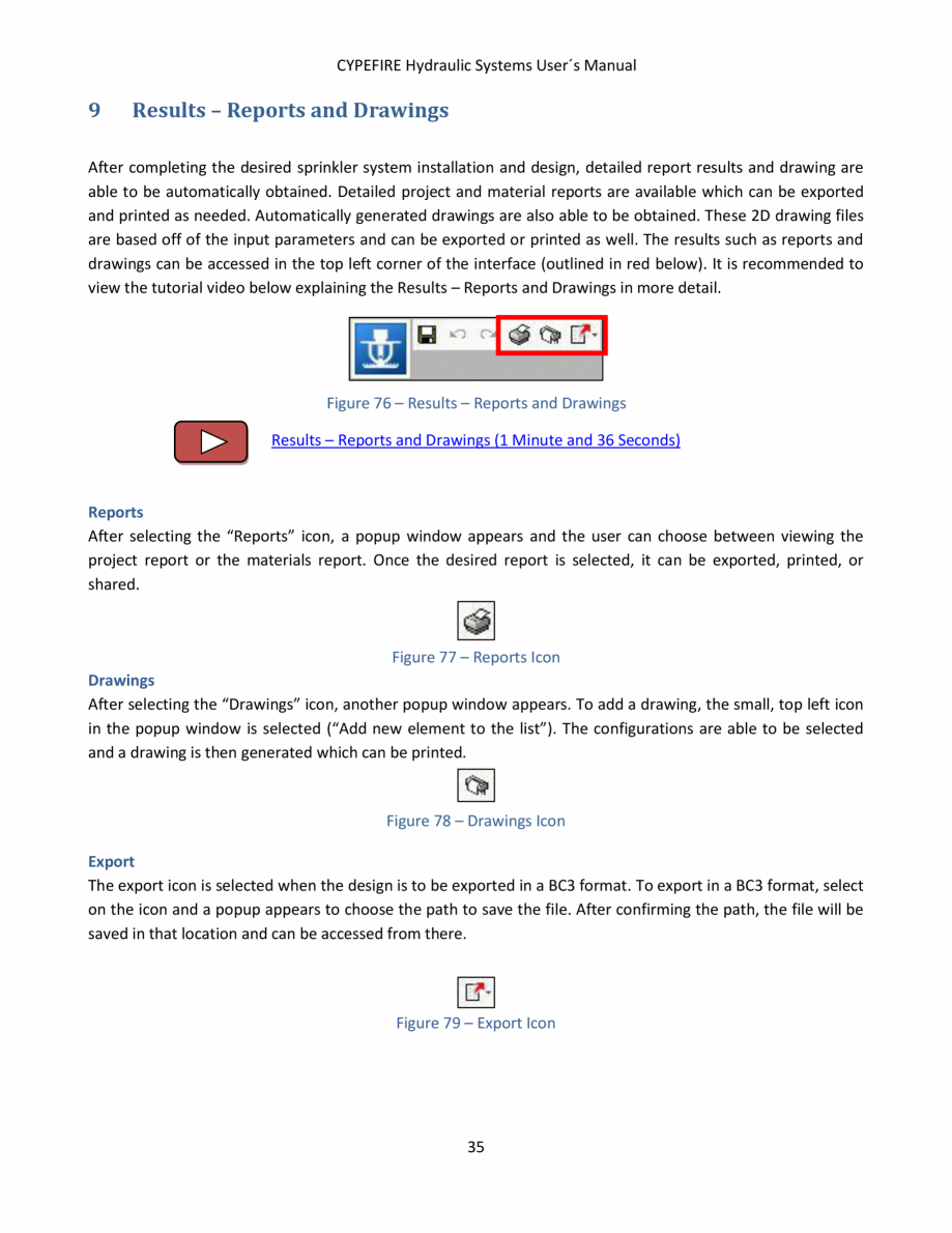 Pagina 37-CYPEFIRE Hydraulic Systems - Manual de utilizare CYPE Instructiuni montaj, utilizare Engleza eptible...