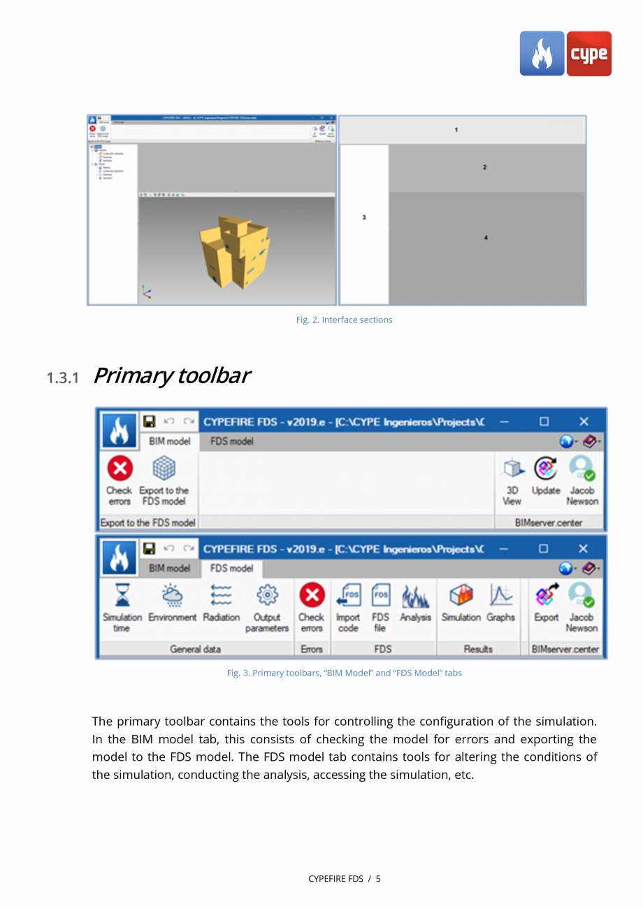 Pagina 4-CYPEFIRE FDS - Manual de utilizare CYPE Instructiuni montaj, utilizare Engleza ST (National...
