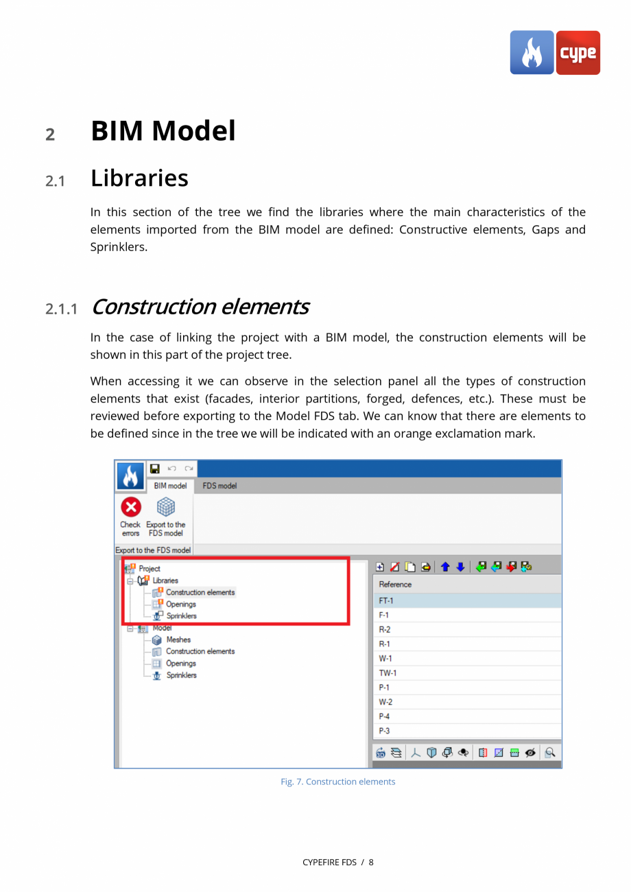 Pagina 7-CYPEFIRE FDS - Manual de utilizare CYPE Instructiuni montaj, utilizare Engleza e necessary options...