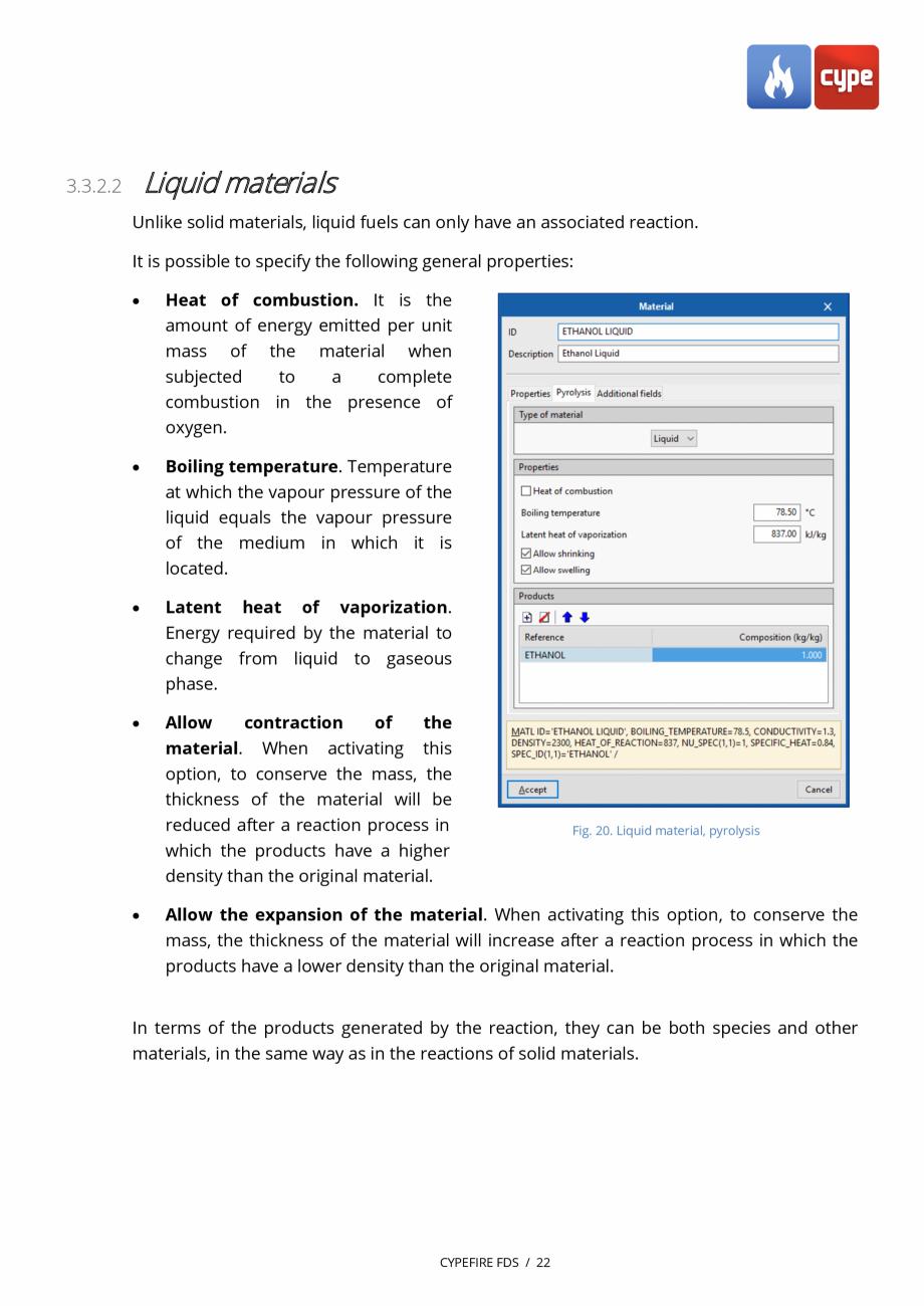 Pagina 21-CYPEFIRE FDS - Manual de utilizare CYPE Instructiuni montaj, utilizare Engleza ted chemical...
