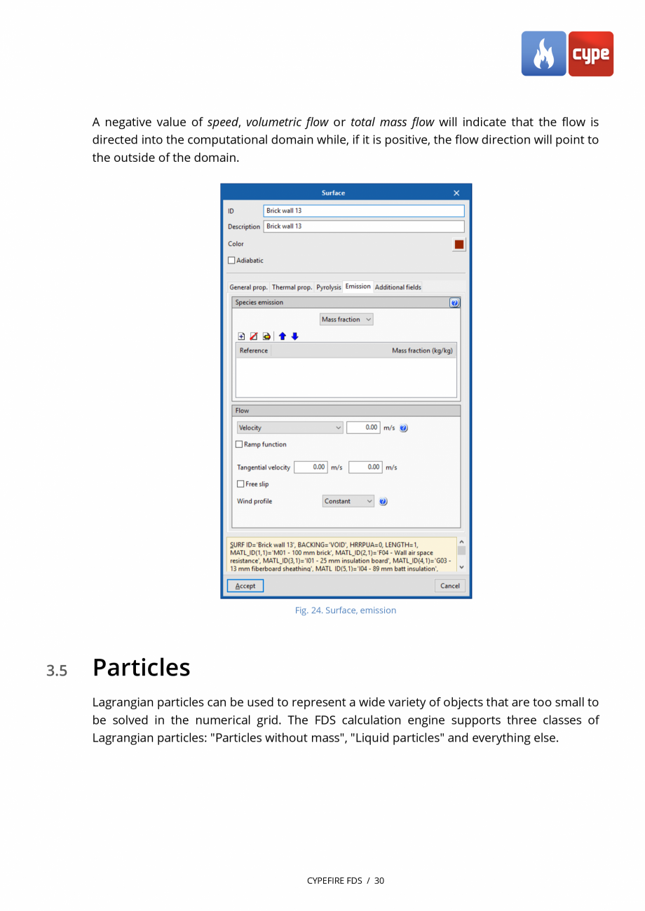 Pagina 29-CYPEFIRE FDS - Manual de utilizare CYPE Instructiuni montaj, utilizare Engleza es with exposed back,...