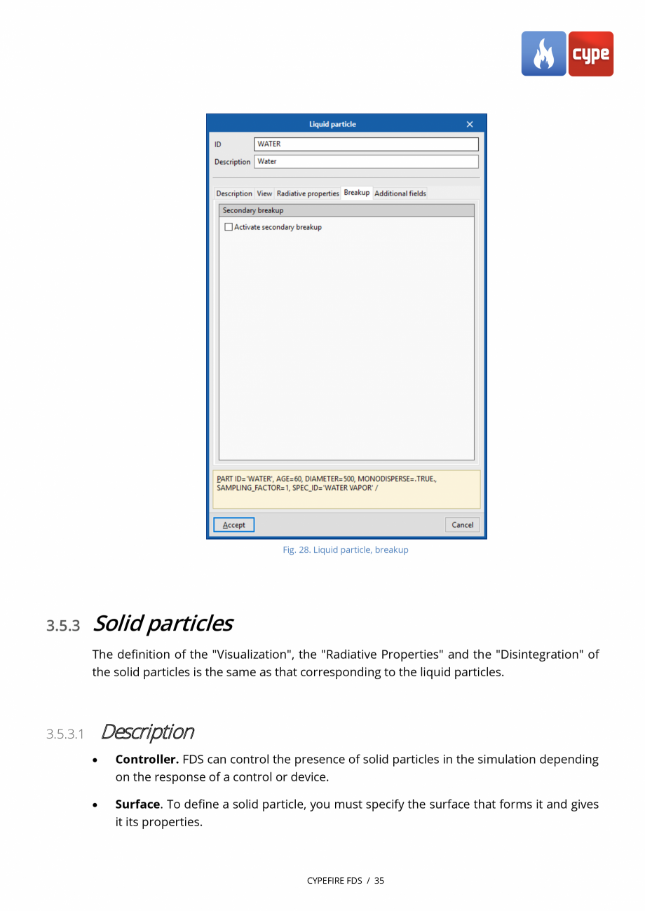 Pagina 34-CYPEFIRE FDS - Manual de utilizare CYPE Instructiuni montaj, utilizare Engleza of a species emission...