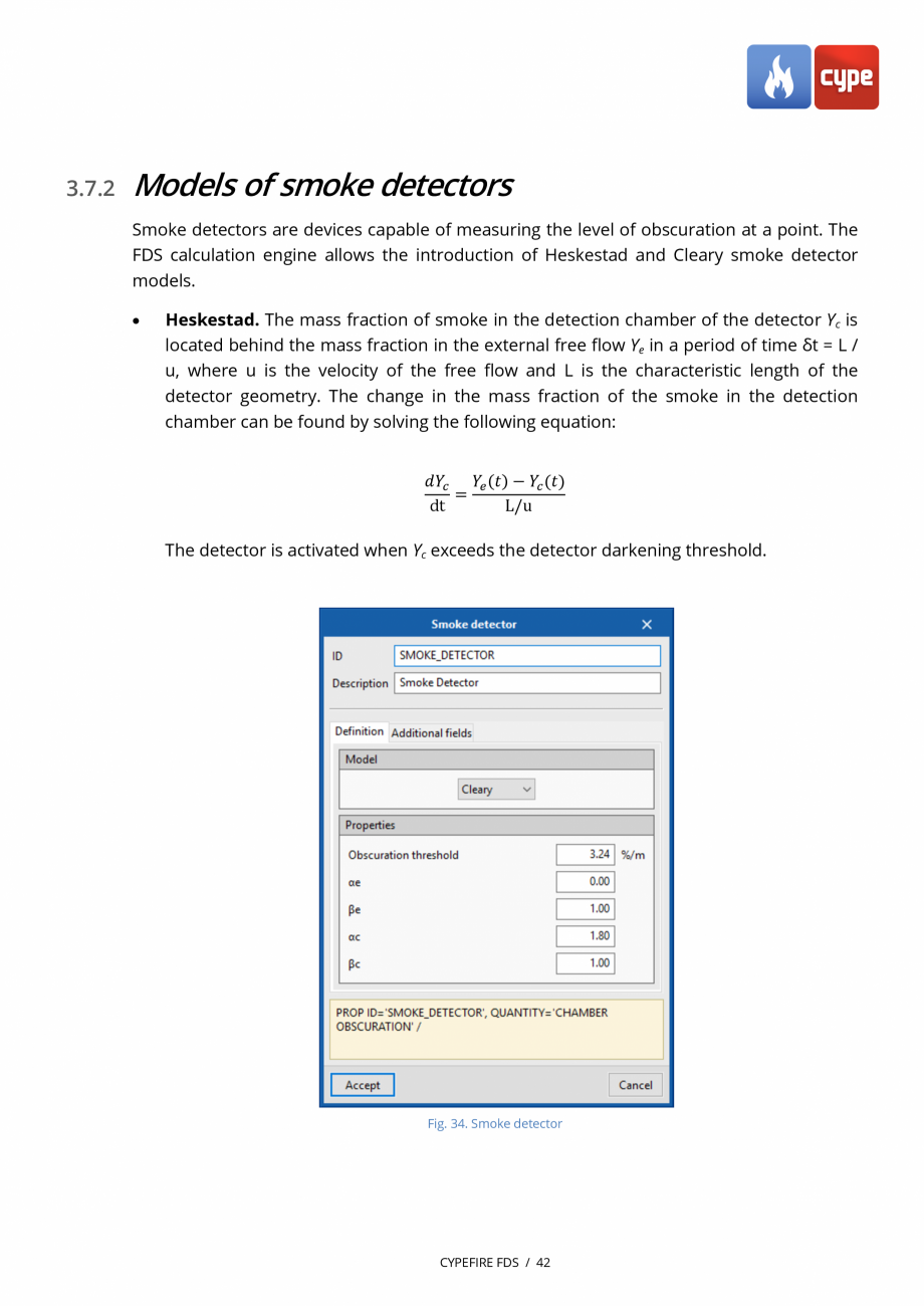 Pagina 42-CYPEFIRE FDS - Manual de utilizare CYPE Instructiuni montaj, utilizare Engleza lways assumed as:...