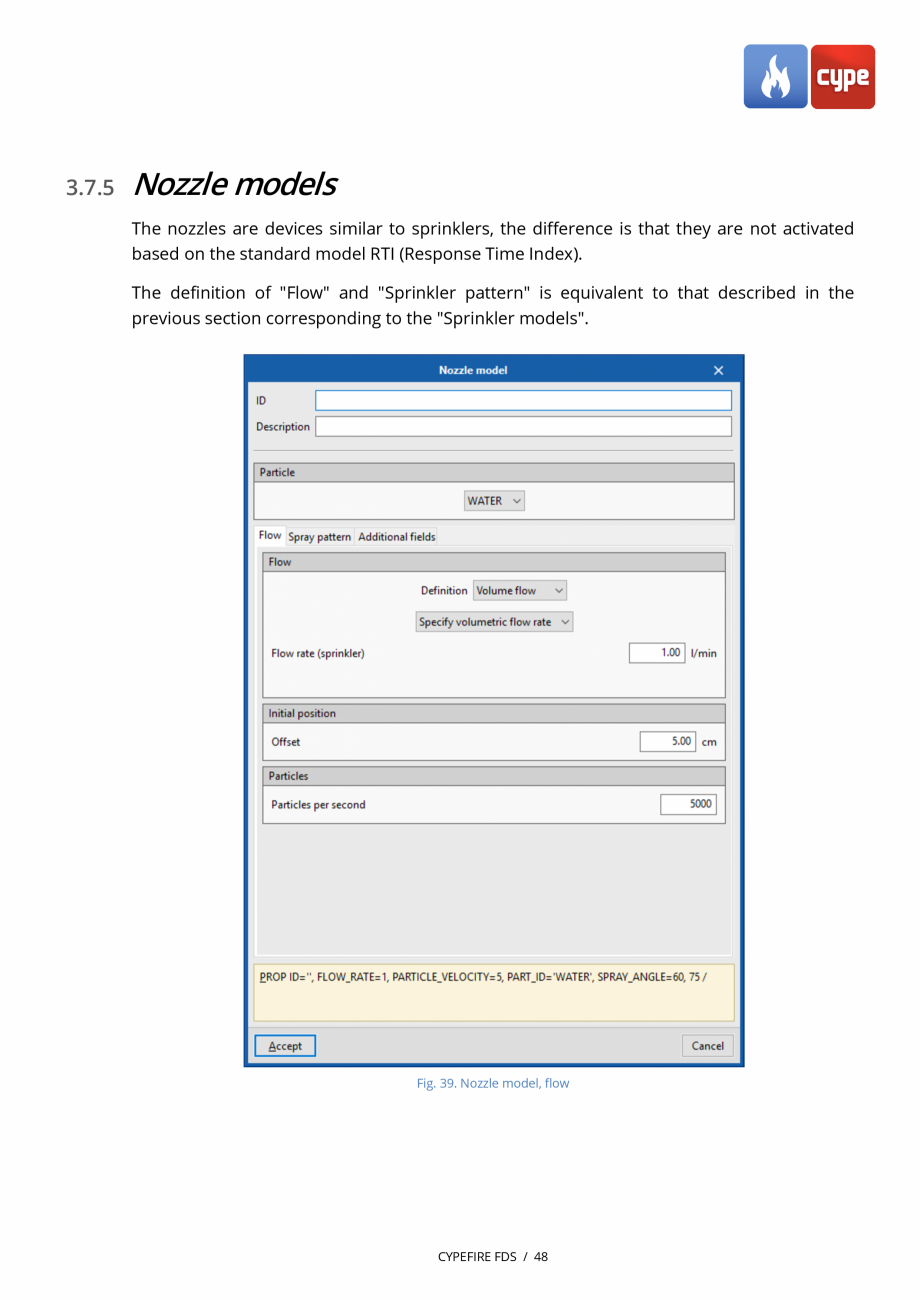 Pagina 48-CYPEFIRE FDS - Manual de utilizare CYPE Instructiuni montaj, utilizare Engleza 𝑑𝑇𝑇𝐶
4
= ...