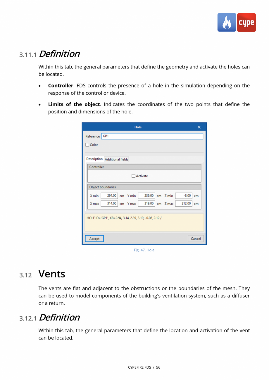 Pagina 56-CYPEFIRE FDS - Manual de utilizare CYPE Instructiuni montaj, utilizare Engleza rature.

•

Limits ...