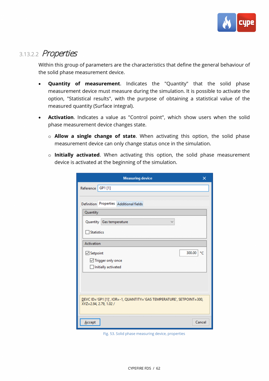 Pagina 62-CYPEFIRE FDS - Manual de utilizare CYPE Instructiuni montaj, utilizare Engleza gas phase
measuring...