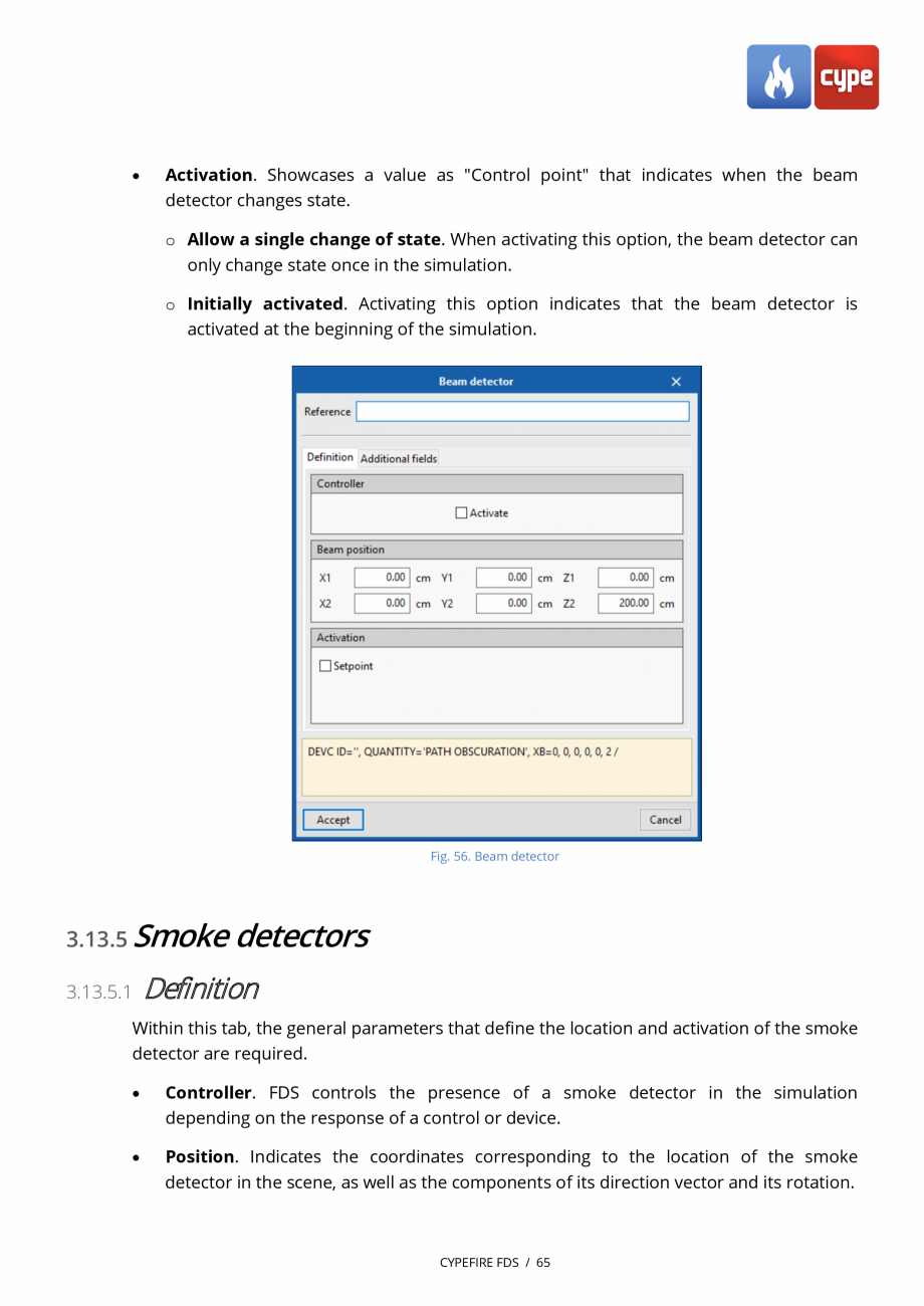 Pagina 65-CYPEFIRE FDS - Manual de utilizare CYPE Instructiuni montaj, utilizare Engleza  change state once in...